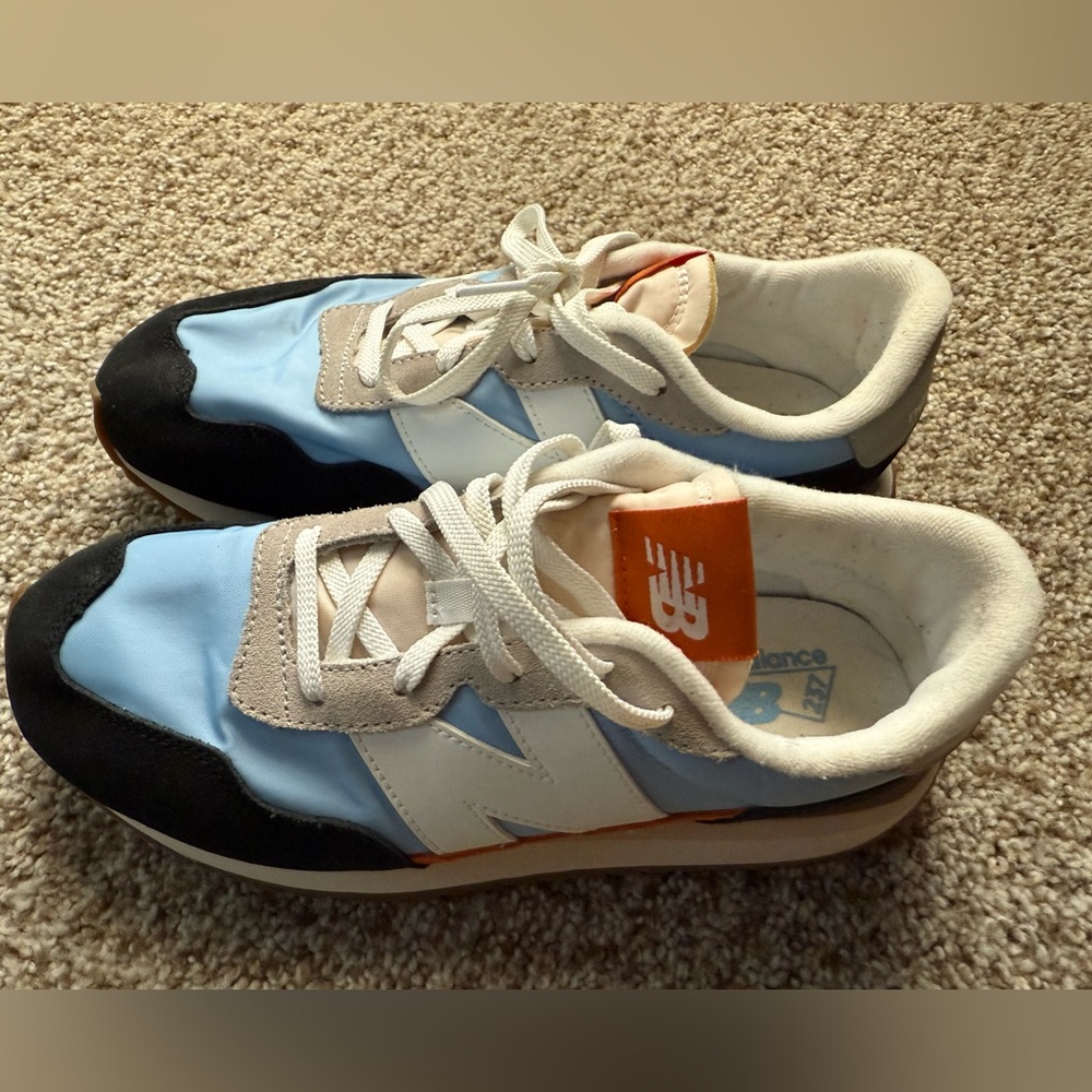 New Balance 237 Blue/White/Rust Suede Sneaker 6Y or Women’s 7.5